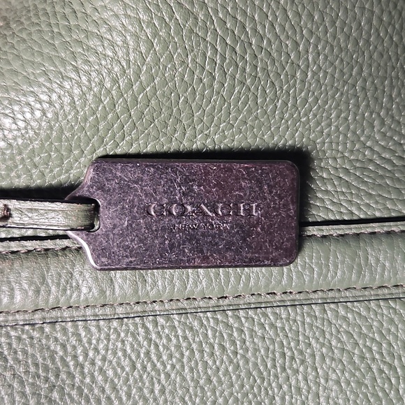 Coach Olive Green Leather Satchel With Wallet 2 For One - Picture 4 of 16
